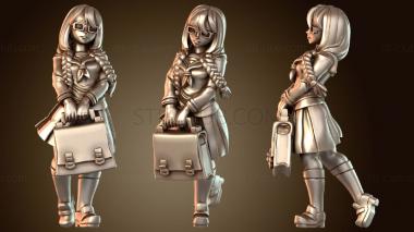 3D модель Стиль школьницы Би (STL)