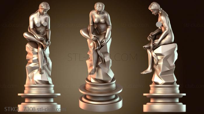 Статуэтки девушки Скульптура «Красивая женщина»