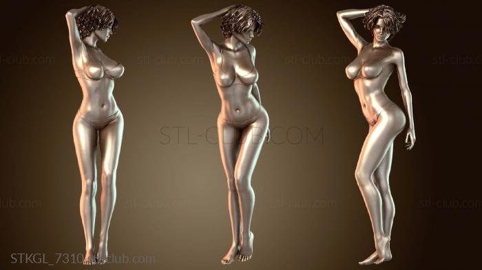 Статуэтки девушки Соблазнительная девушка, элегантная