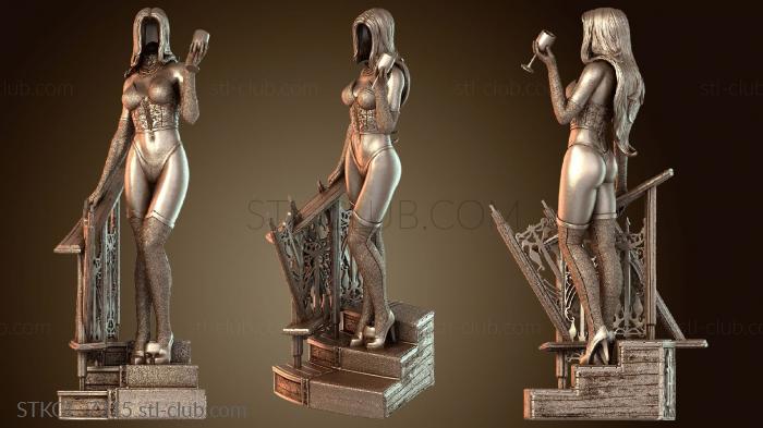 Статуэтки девушки Дизайн стекла Селены Галлио