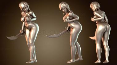 3D модель Сексуальная поза девушек-бандиток (STL)