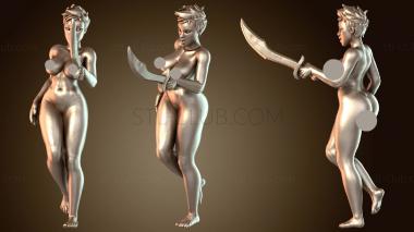 3D модель Сексуальные девушки-бандитки смелые (STL)