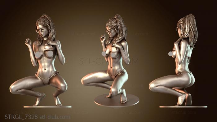 Статуэтки девушки Сексуальная девушка в бикини