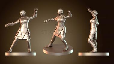 3D модель Теневой танцор с цепями (STL)