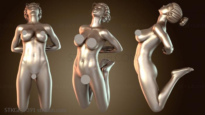 Статуэтки девушки Стиль веревки шибари