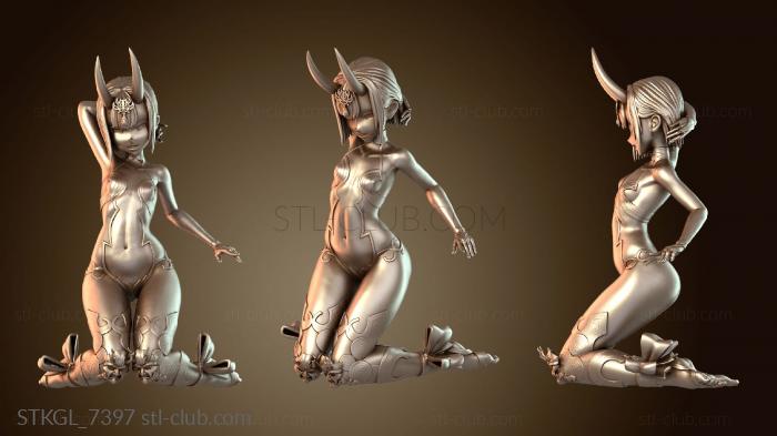 Статуэтки девушки Альтернативная броня Shuten Douji на Хэллоуин