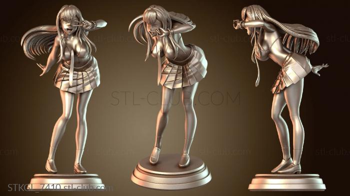 Статуэтки девушки Серебряная фигура