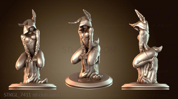 Статуэтки девушки Стиль Сильвестрис Копченый