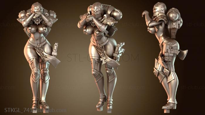 Статуэтки девушки Сестра Боевая Воин