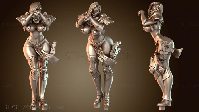 Статуэтки девушки Сестра Боевая Бронированная