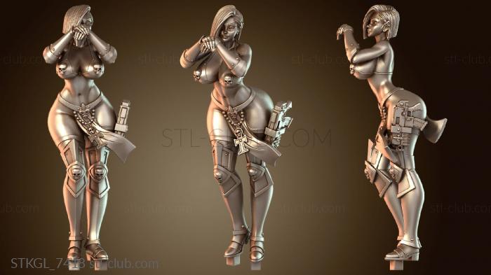 Статуэтки девушки Динамическая поза сестры