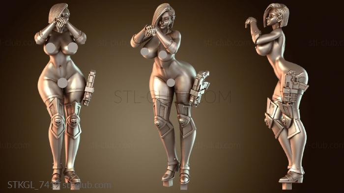 Статуэтки девушки Сцена «Сидеть на стуле»