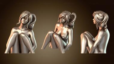 3D модель Форма сидящей девушки (STL)