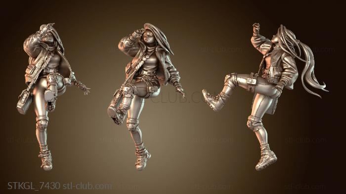 Статуэтки девушки Слинк-скейтеру