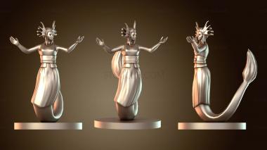 3D модель Волшебницы-русалки-водолеи (STL)