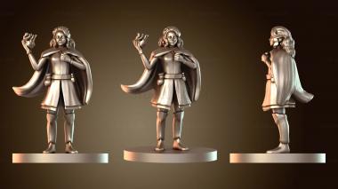 3D модель Волшебницы-люди с огненным заклинанием (STL)