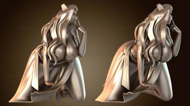 3D модель Волшебница в одежде (STL)