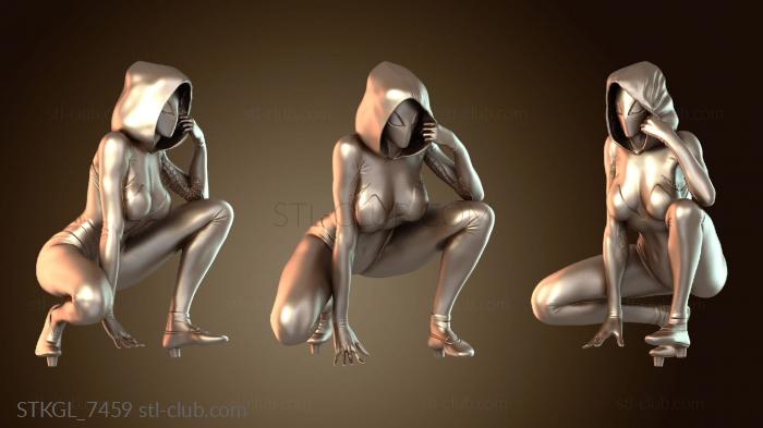 Статуэтки девушки Лицо Паука Гвен