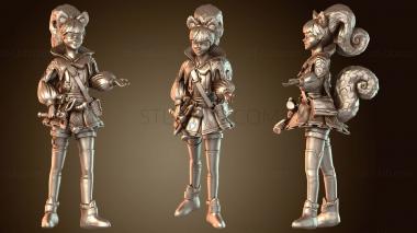 3D модель Девушка-белка (STL)