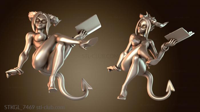 Статуэтки девушки Стейси-суккуб Пинап