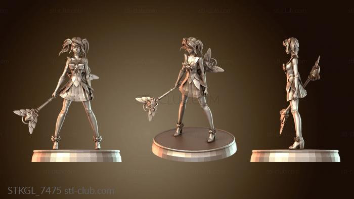 Статуэтки девушки Звездный защитник