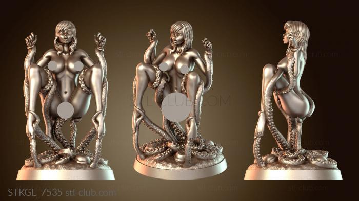 Статуэтки девушки Щупальце Ахегао