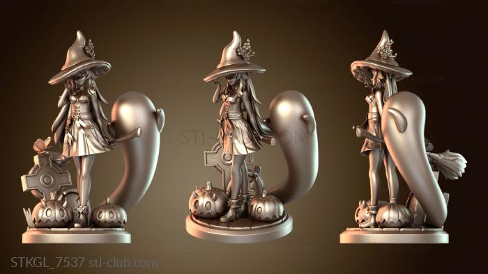 Статуэтки девушки Тао Хэллоуин Геншин Удар