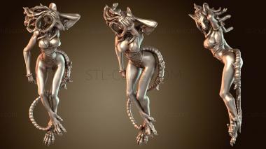 3D модель Селин загорает у бассейна «Атлас» (STL)