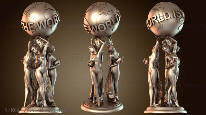 Статуэтки девушки Мир твой и Ксения