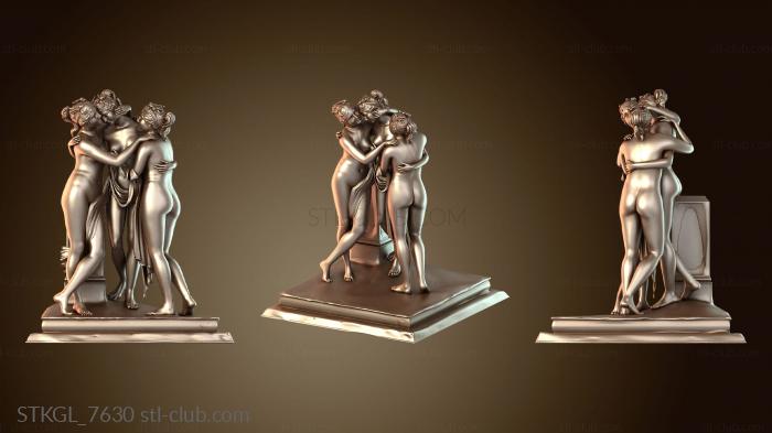 Статуэтки девушки Эскиз «Три грации»