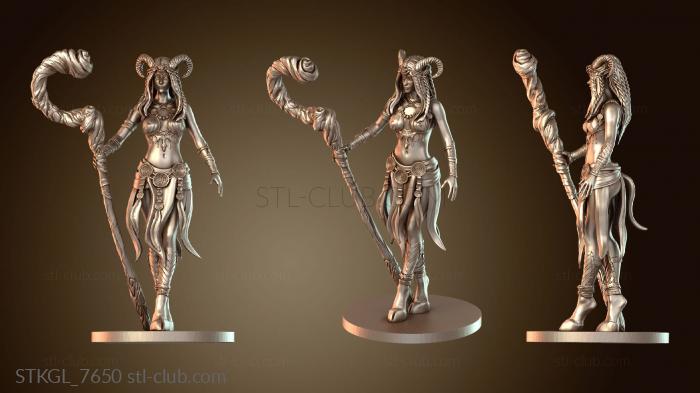 Статуэтки девушки Тифлинг