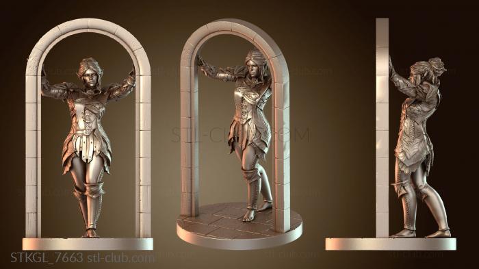 Статуэтки девушки Арочная колонна TM Minthara NSFW, большая