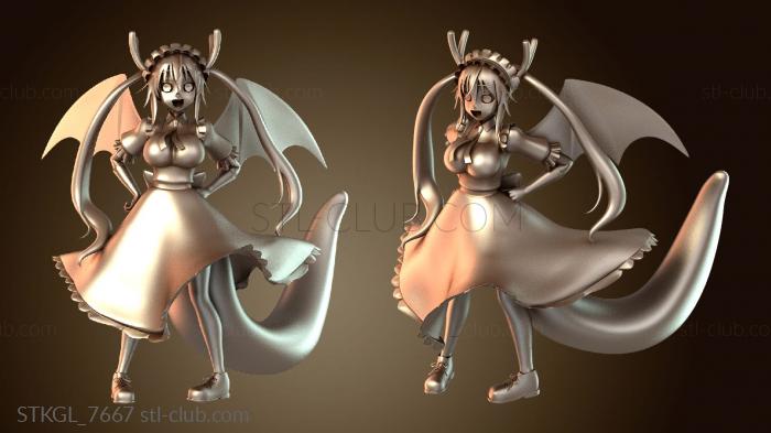 Статуэтки девушки Тору Драконья Горничная