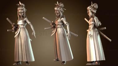 3D модель Томоэ Сёгунат Феодальная Япония Вызов Антуан Дюпюи (STL)