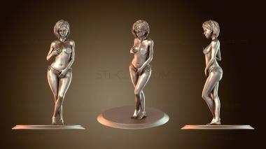 3D модель Топлесс с девушкой на стуле (STL)