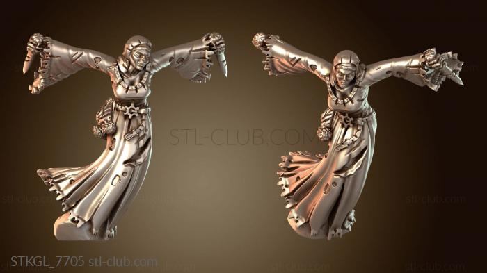 Статуэтки девушки Нежить-призрак вооружена