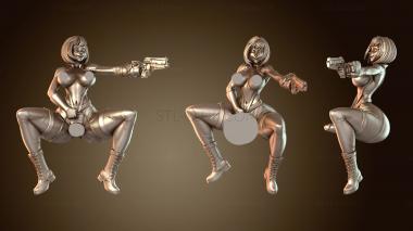 3D модель Vault Girl Futa NSFW с пистолетом (STL)