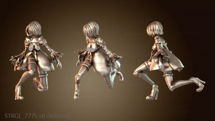 Статуэтки девушки VR-скульптура