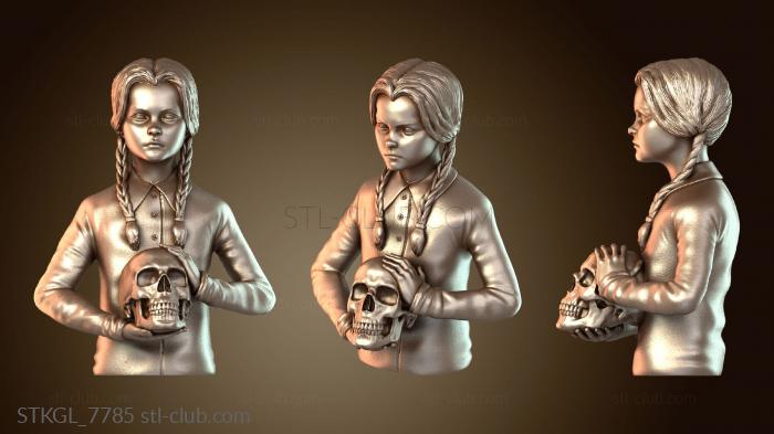 Статуэтки девушки Уэнсдей: Семейные ценности Аддамс