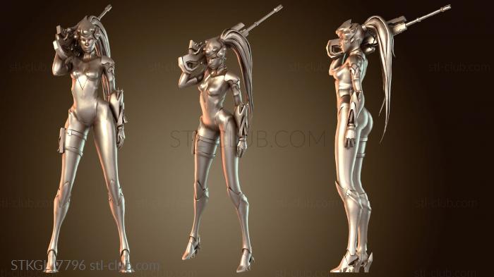 Статуэтки девушки Вдоводел Overwatch