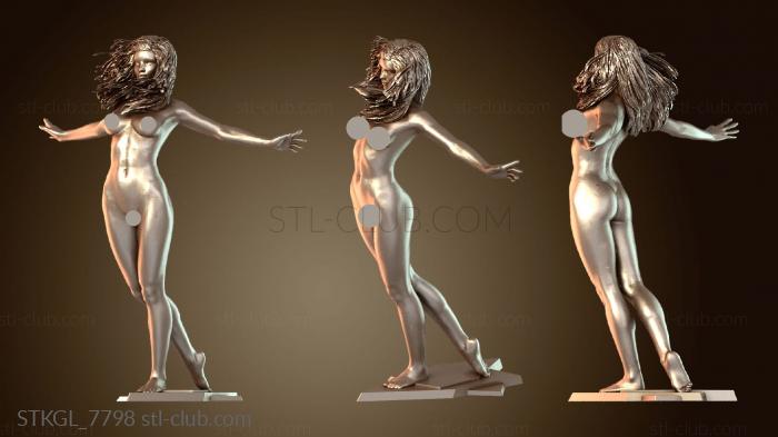 Статуэтки девушки Ветреная женщина