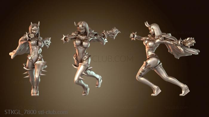 Статуэтки девушки Атака крылатого суккуба