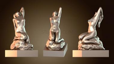 3D модель Женщина на скале (STL)