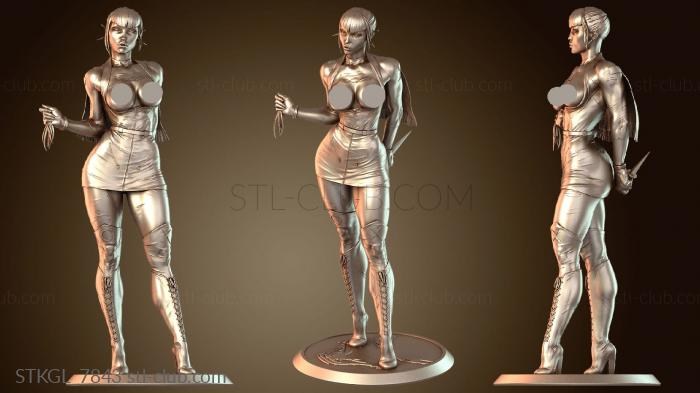 Статуэтки девушки Yan Sculpts Punchline Back Fabric