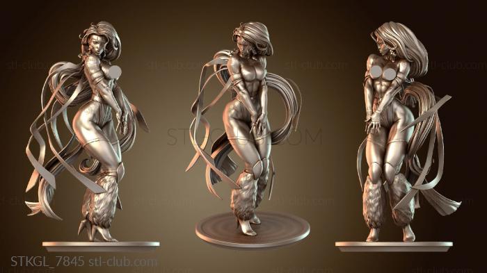 Статуэтки девушки Ткань для спины «Ян Вуду»