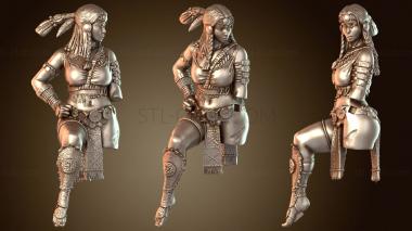 3D модель Йона, охотница на бизонов, и Киберджен (STL)