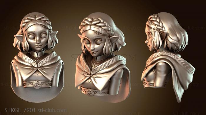 Статуэтки девушки Зельда Спидскульпт