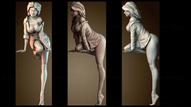 3D модель Женщины смотрят в окно (STL)