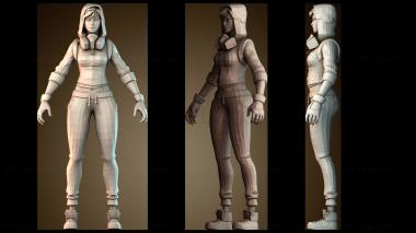 3D модель Женщины уличные художницы (STL)