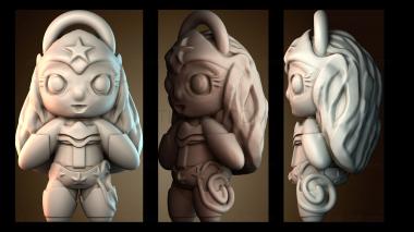 3D модель Чудо женщина (STL)